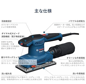 Amazon | Bosch Professional(ボッシュ) 吸じんオービタル